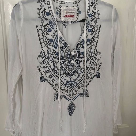 BIYA Johnny Was Embroidered Shirt - Picture 1 of 7